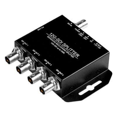 12G-SDI Splitter 12G-SDI Distribution Amplifier with Four Reclocked Outputs at 4K60