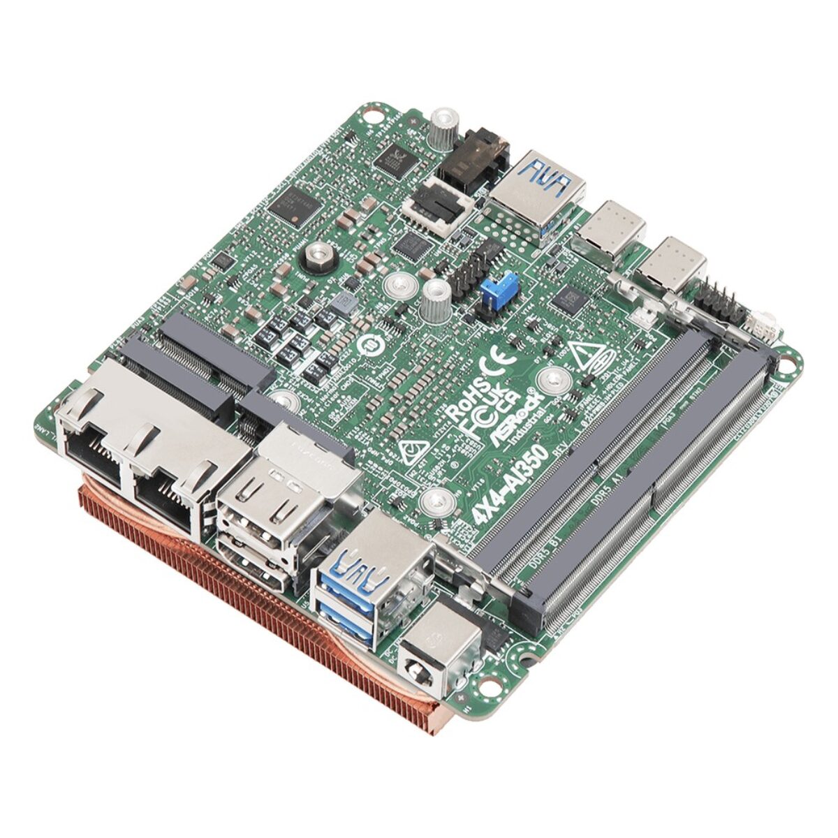ASRock Industrial 4X4-AI350 angled view