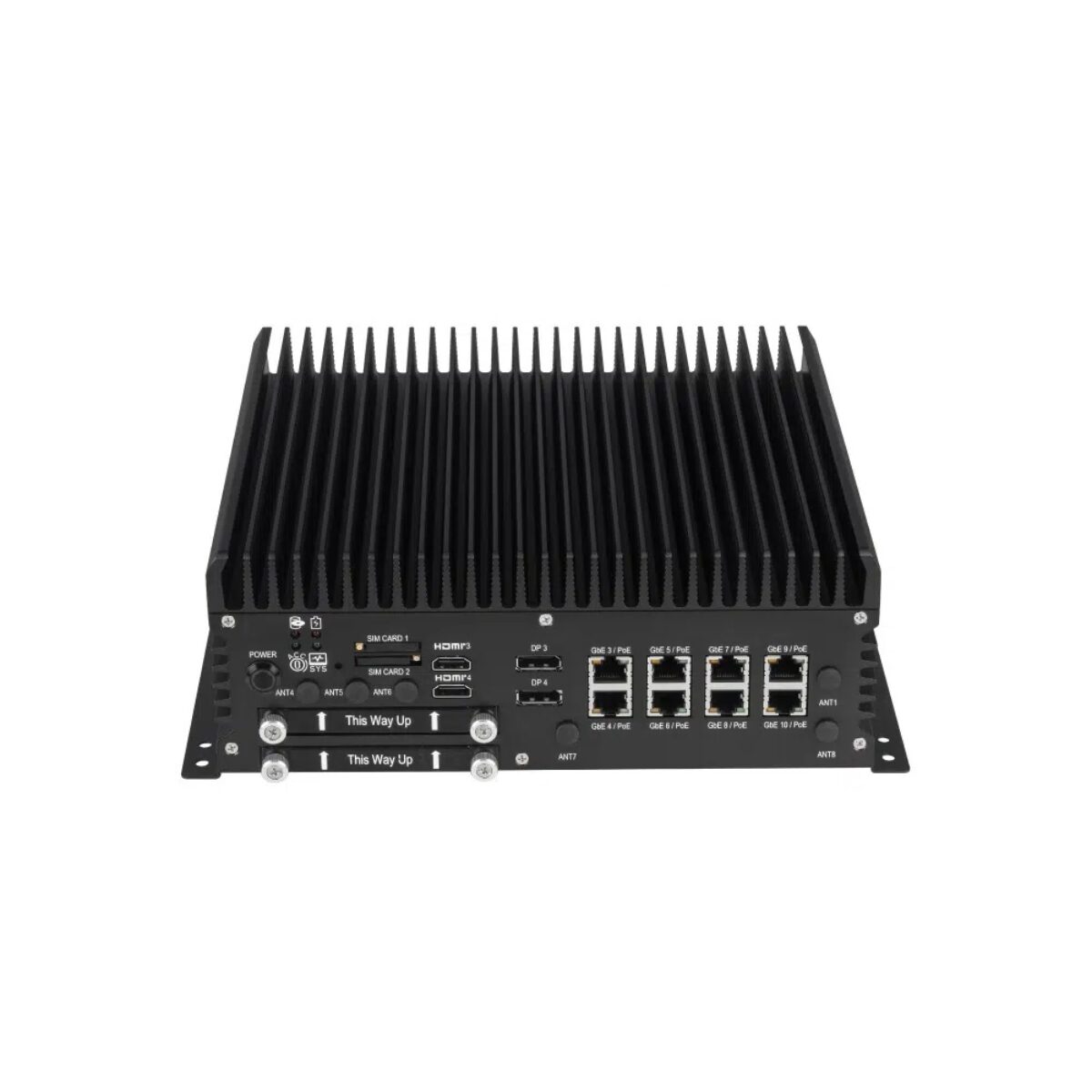Sintrones ABOX-5220 Intel 14th Gen Core Rugged PCs with 10x LAN and MXM GPU Options