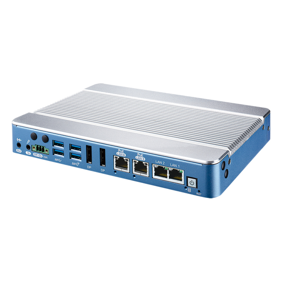 ABP-3000 Ultra Slim Intel Core i7 Embedded PC with 4 Gigabit LAN and PoE+