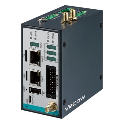 AIC-100 Industrial NXP i.MX 6ULL Arm IoT Gateway with 32GB eMMC, 12 Isolated DIO, Dual CAN Bus and Wide Temperature
