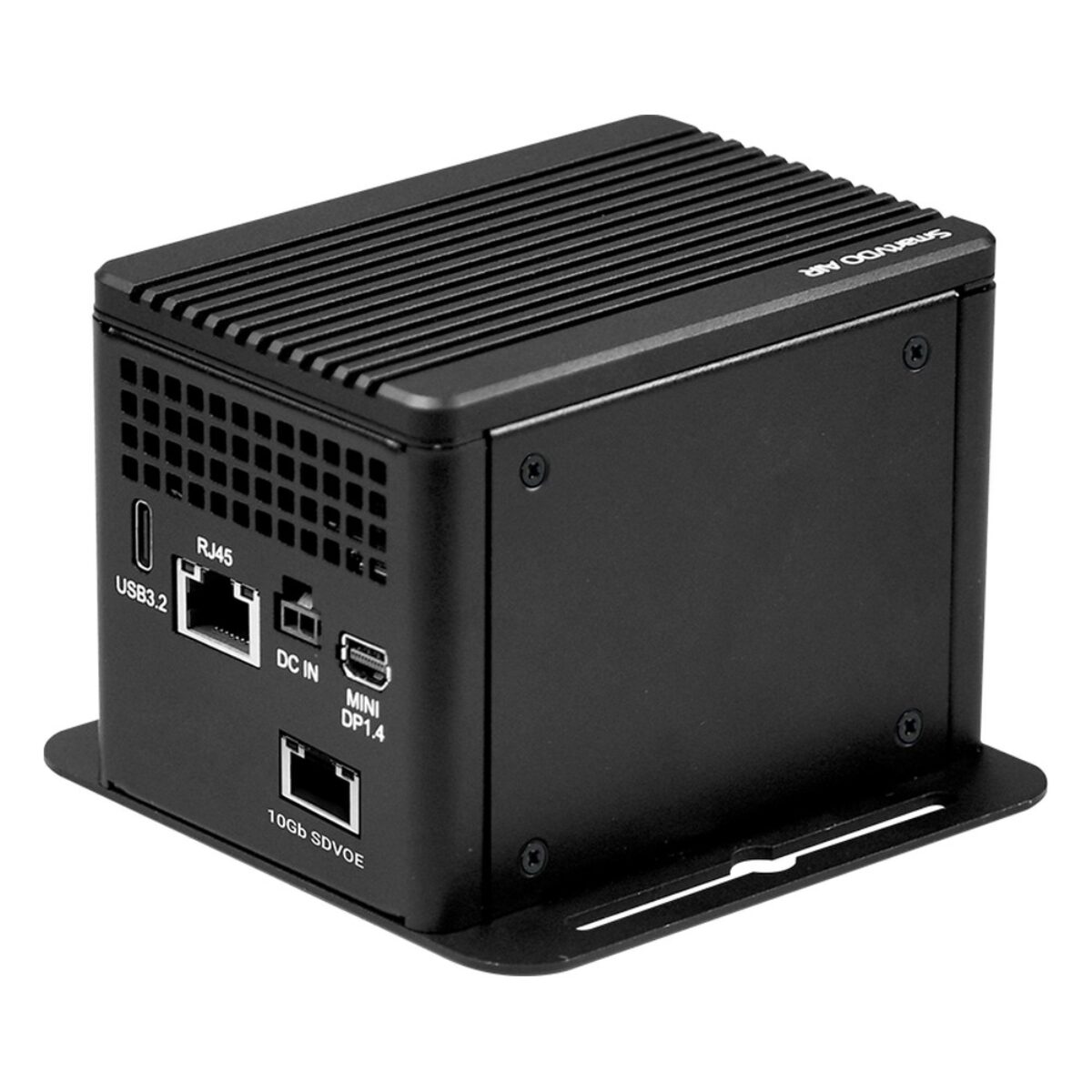 Yuan AIR6N0-C NX SDVoE-C edge AI box PC, angled view