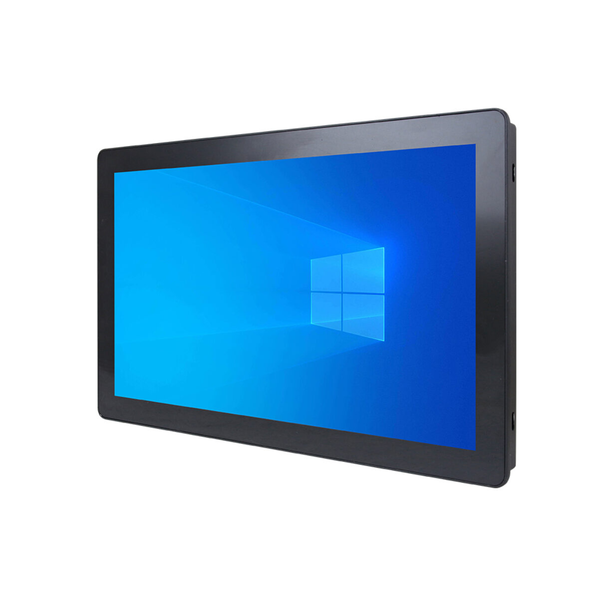 Avalue ARC-15W00 touch monitor, front three-quarter view of the 15.6-inch widescreen in a black bezel