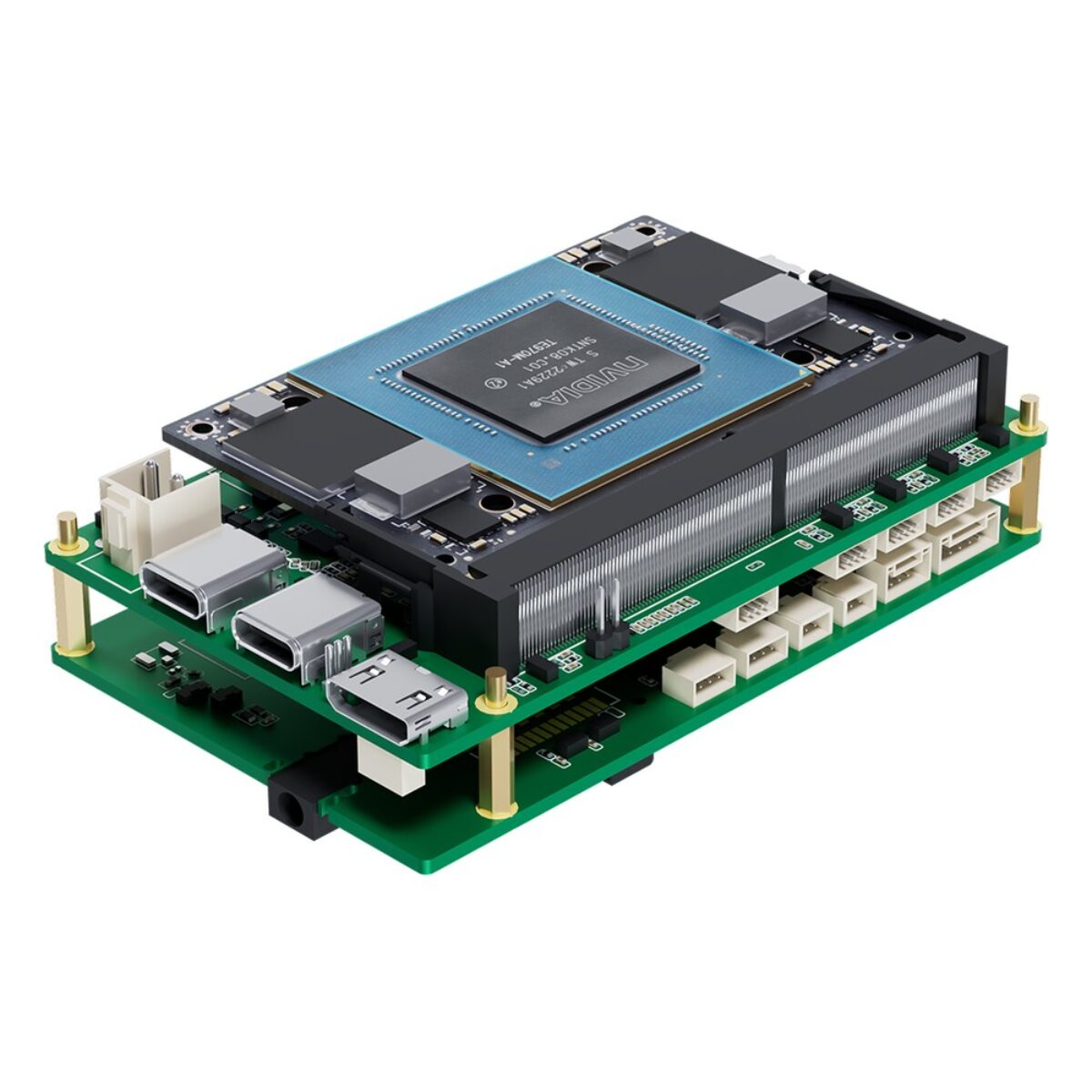 Yuan ARC6N0 NX Jetson carrier board, angled view