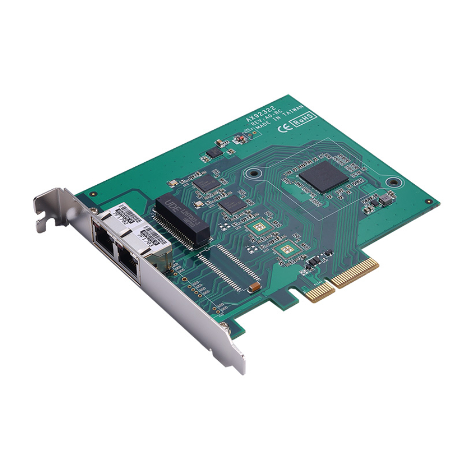 AX92322 2 Port GigE PCIe Card