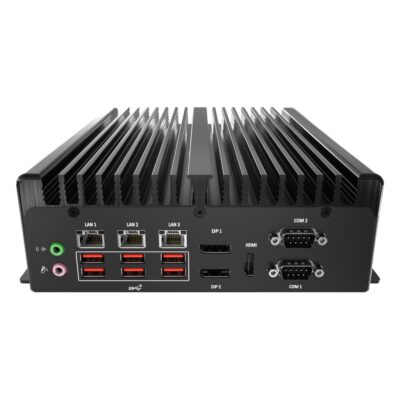 BCO-3000-RPL Intel Core i9/i7/i5 14th Gen Fanless Box PC with Triple 2.5GbE, 4x COM and Isolated DIO