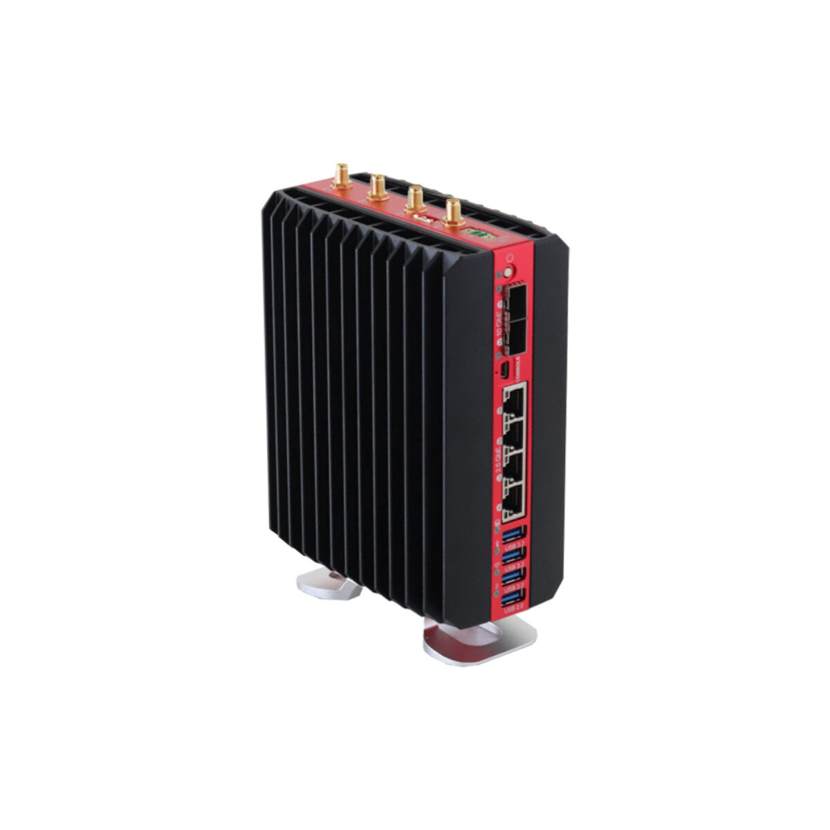 SolidRun Bedrock V3000 fanless server in the 60W enclosure with 10GbE SFP+ and 2.5GbE ports