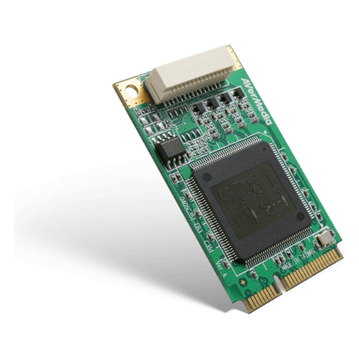 AVerMedia C351W Mini PCIe video capture card, angled view