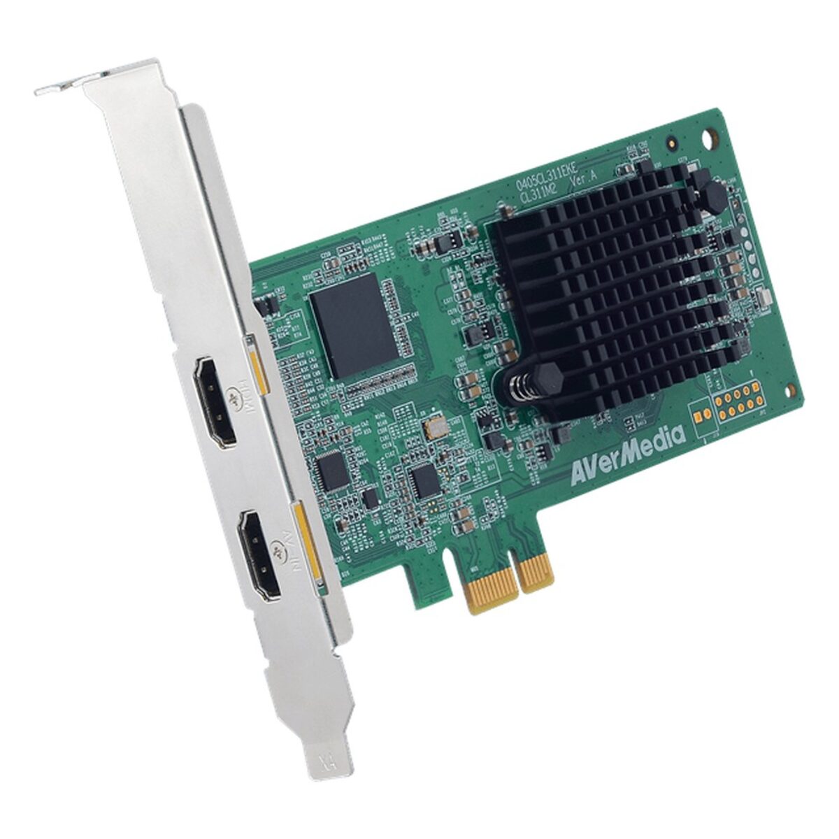 AVerMedia CL311-M2 PCIe video capture card, angled view