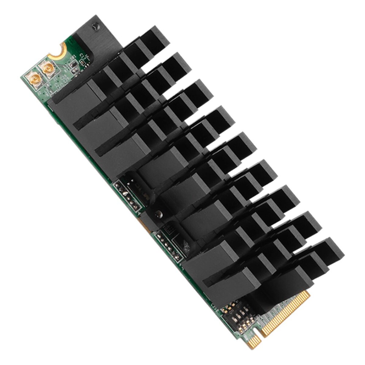 AVerMedia CN312SW M.2 video capture card, angled view