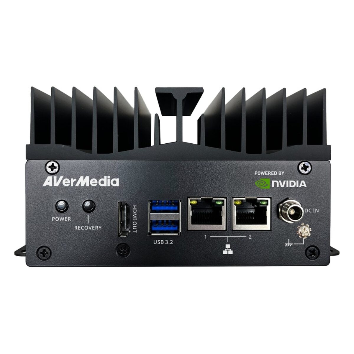 AVerMedia D115SOXP fanless NVIDIA Jetson box PC, front view