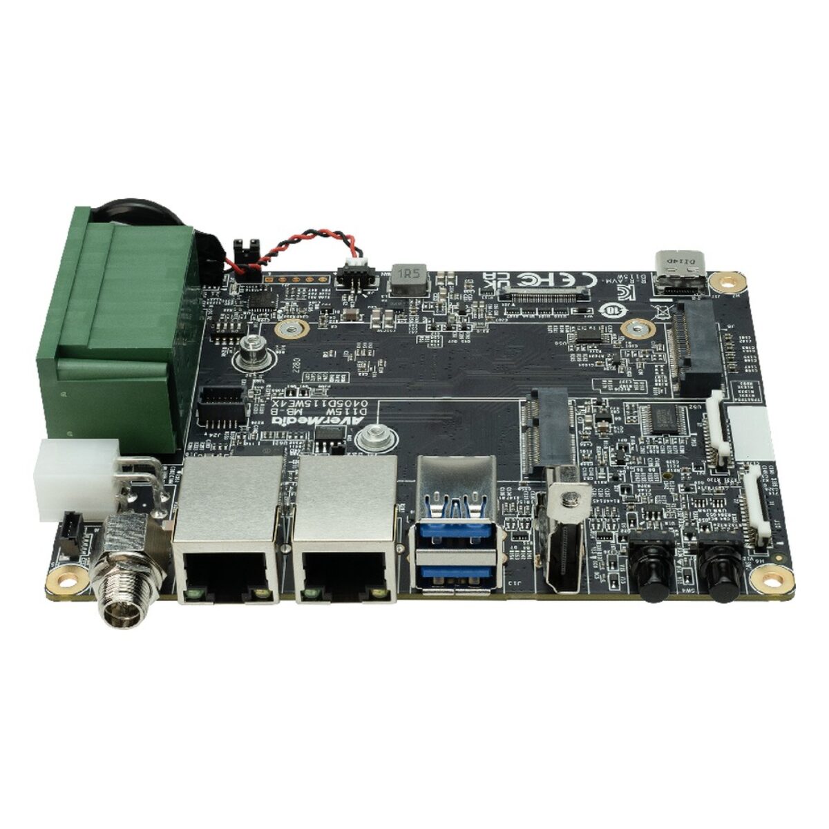 AVerMedia D115W-1 NVIDIA Jetson carrier board, angled top view