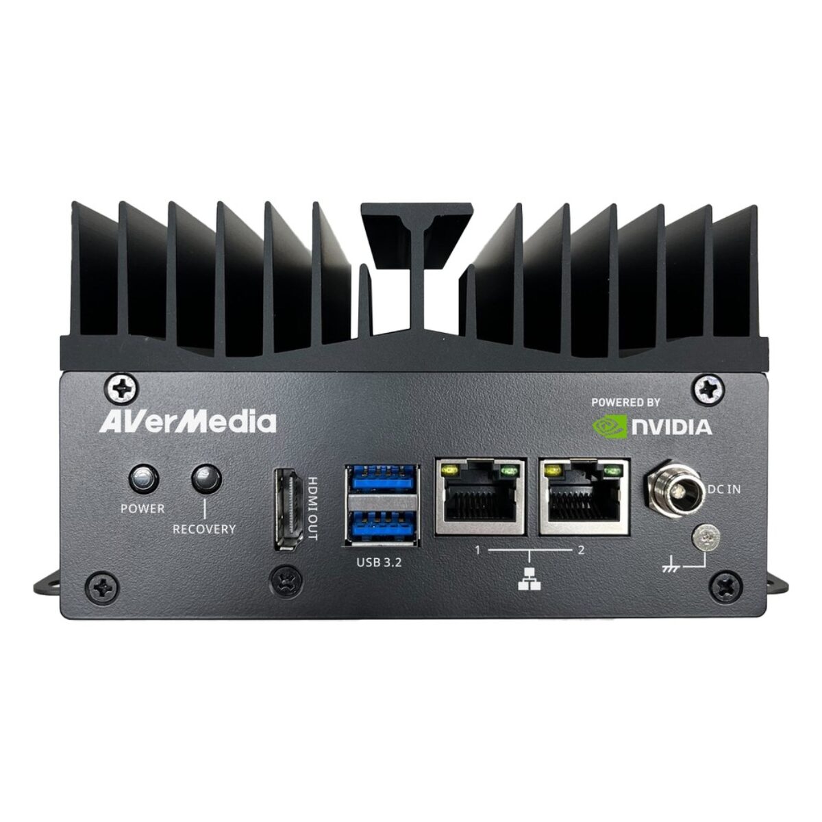 AVerMedia D115WOXB fanless NVIDIA Jetson box PC, front view