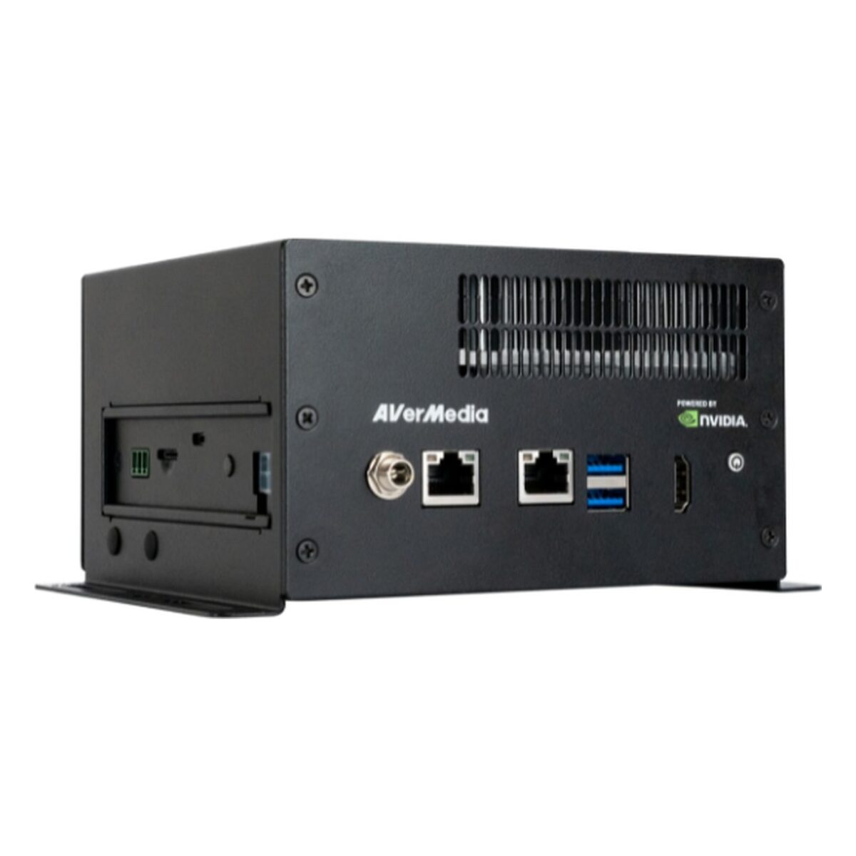 AVerMedia D315AOB NVIDIA Jetson AGX Orin box PC, front and side view