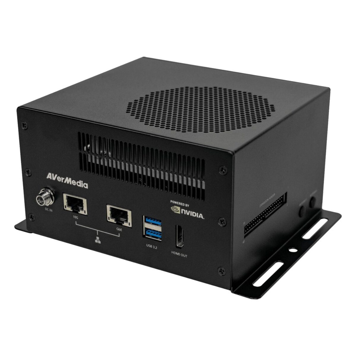AVerMedia D315AOB-2 NVIDIA Jetson AGX Orin box PC, front and side view