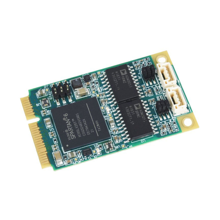 DS-MPE-CAN2L Rugged Dual CAN 2.0 Port PCIe MiniCard Module with Latching Connectors