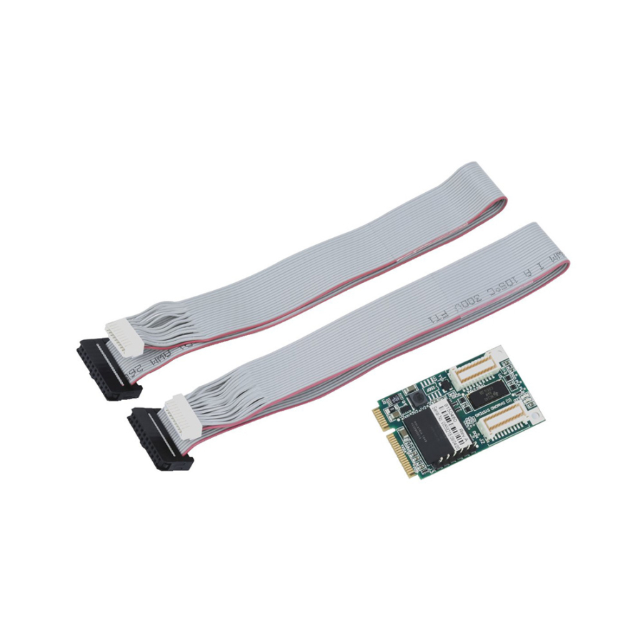 DS-MPE-GPIO 36 Channel Rugged Digital I/O PCIe MiniCard