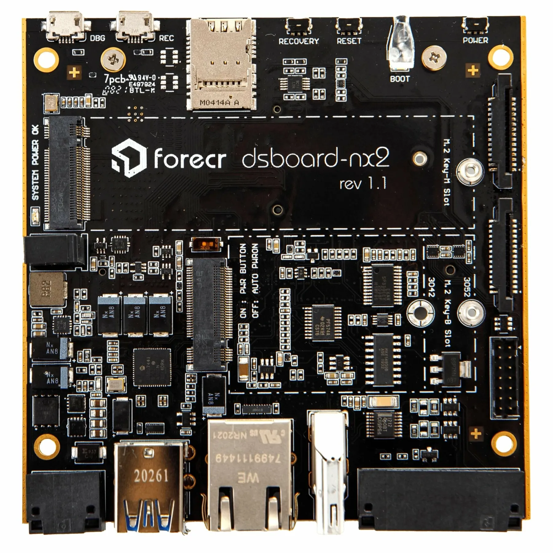 DSBOARD-NX2-AA : Cost-effective Industrial NVIDIA Nano / TX2NX