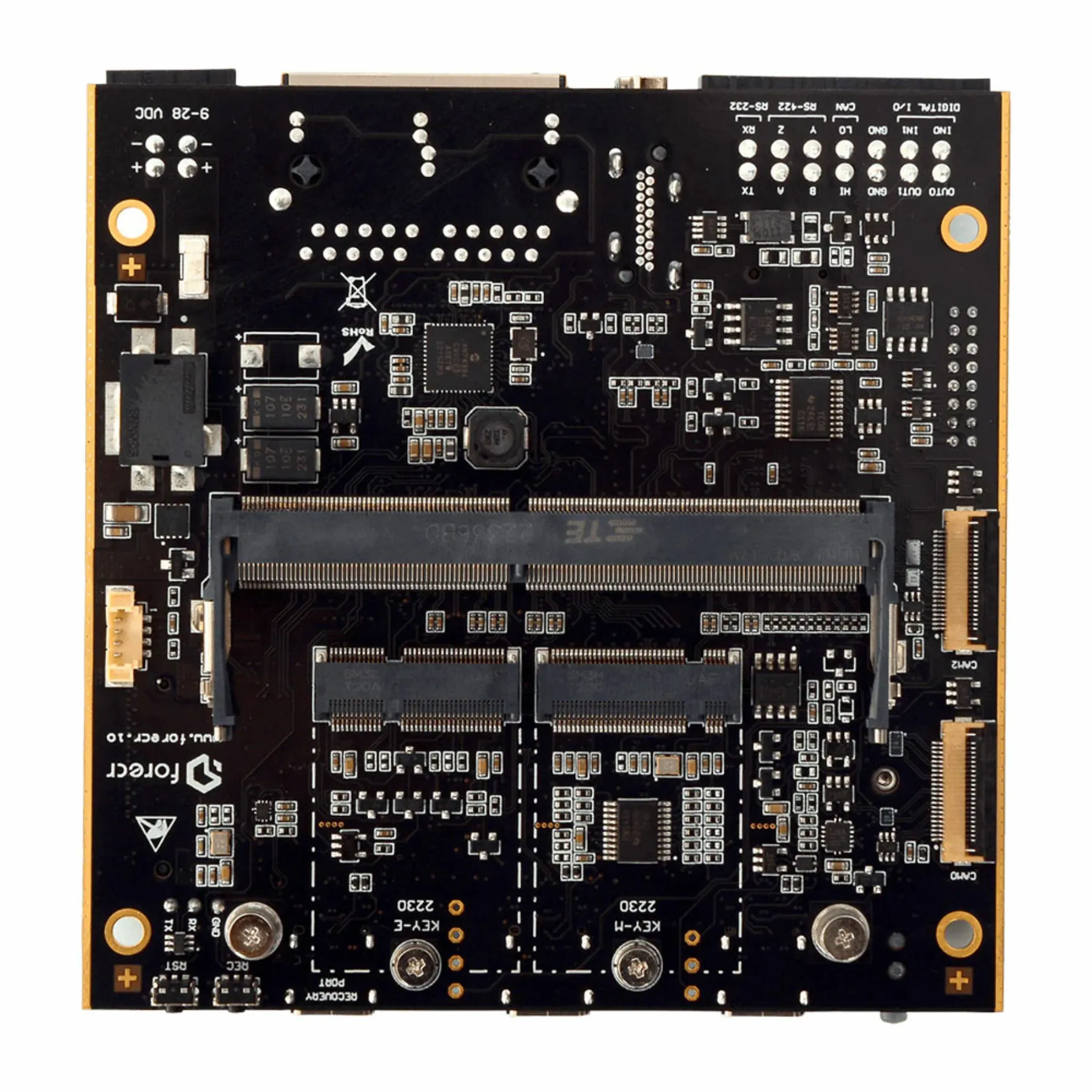 DSBOARD-ORNX-LAN-AB8 : Compact NVIDIA Jetson Dual LAN Orin NX