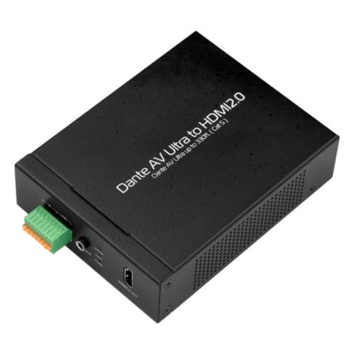 Dante AV Ultra to HDMI2.0 HDMI 2.0 Dante AV Decoder with Dante AV Ultra, 8-Channel Audio and PoE at 4K60