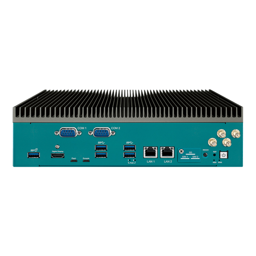 EAC-5100 Fanless EN50155 NVIDIA Jetson AGX Orin Edge AI Computer with 4 PoE+ and 5 USB 3.1