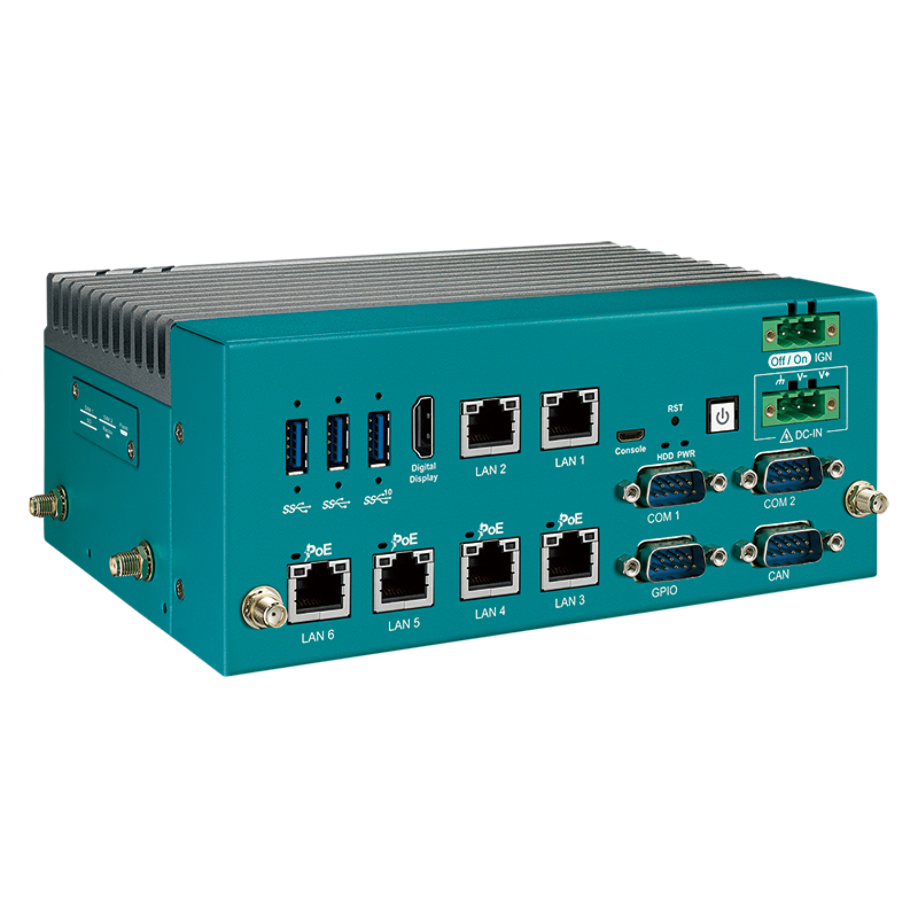 EAC6200R08 Rugged NVIDIA Jetson Orin NX Computer with 6 GigE LAN