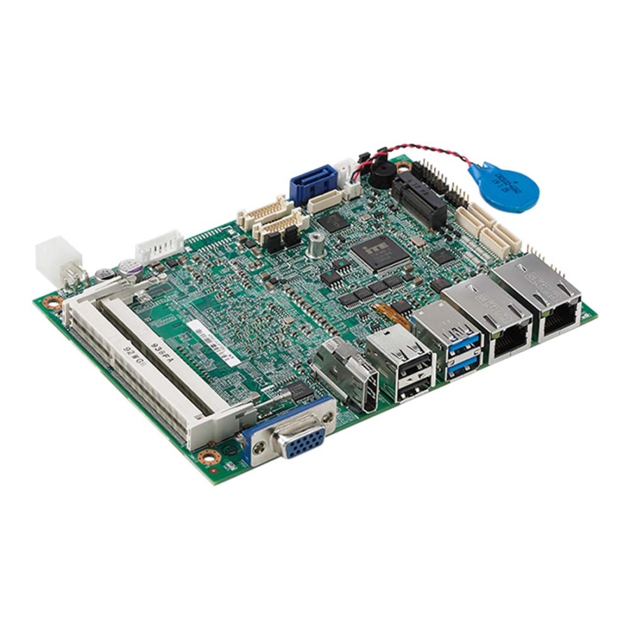 EBC 357 Intel Atom E3930 Wide Temp 3.5 Inch Single Board Computer with eDP