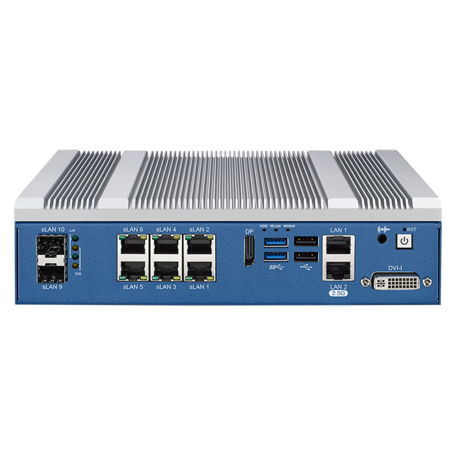 ESP-1000 Industrial Fanless Edge Computer with LAN/SFP Switch