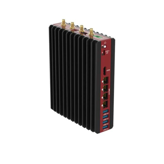 Fanless PC with Finned Heatsink for Cooling via Natural Convection