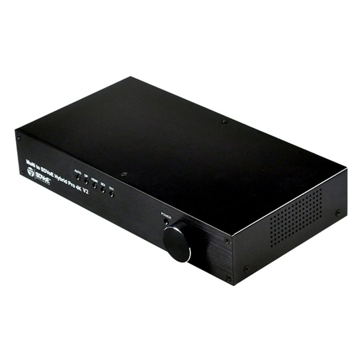 Yuan H.26X and Multi to SDVoE V2 SDVoE encoder, angled view