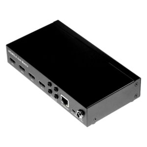 Yuan HDMI2.0 4×4 Matrix HDMI matrix switcher, angled view