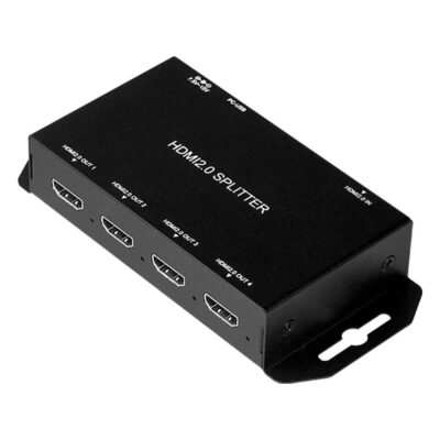 HDMI2.0 Splitter Four-Output HDMI Splitter with HDMI 2.0, 1080p Down-Scaling and 3D at 4K60