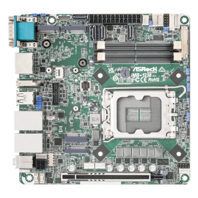 IMB-1238 Intel Core Series 2 and 14th/13th/12th Gen Q670 Mini-ITX Mainboard with vPro, PCIe Gen5 and 4x COM