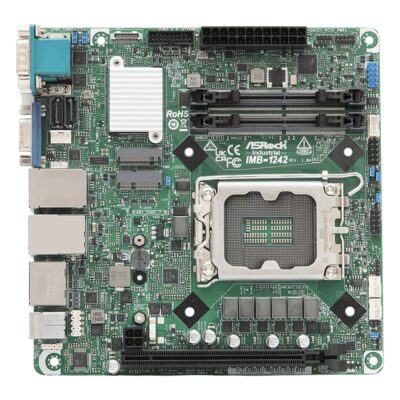 IMB-1242 Intel Bartlett Lake-S and 12th to 14th Gen Core H610 Mini-ITX SBC with Triple Display, VGA and 2.5GbE