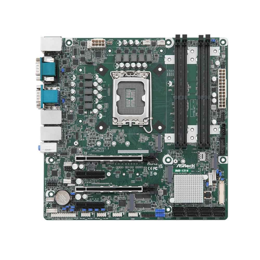 IMB-1314 Raptor Lake-S Industrial Micro-ATX Motherboard with Q670 Chipset and 2.5GbE LAN