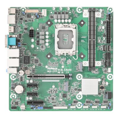 IMB-1315 Intel Core Series 2 and 14th/13th/12th Gen H610 Micro-ATX Motherboard with Four PCIe Slots, LVDS and 6x COM