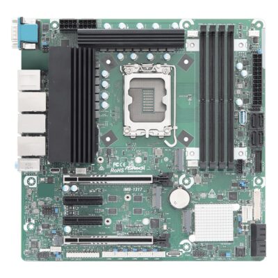 IMB-1317 Intel Core Ultra Series 2 Q870 Micro-ATX Embedded Motherboard with 2.5GbE, Dual Thunderbolt 4 and 6x COM