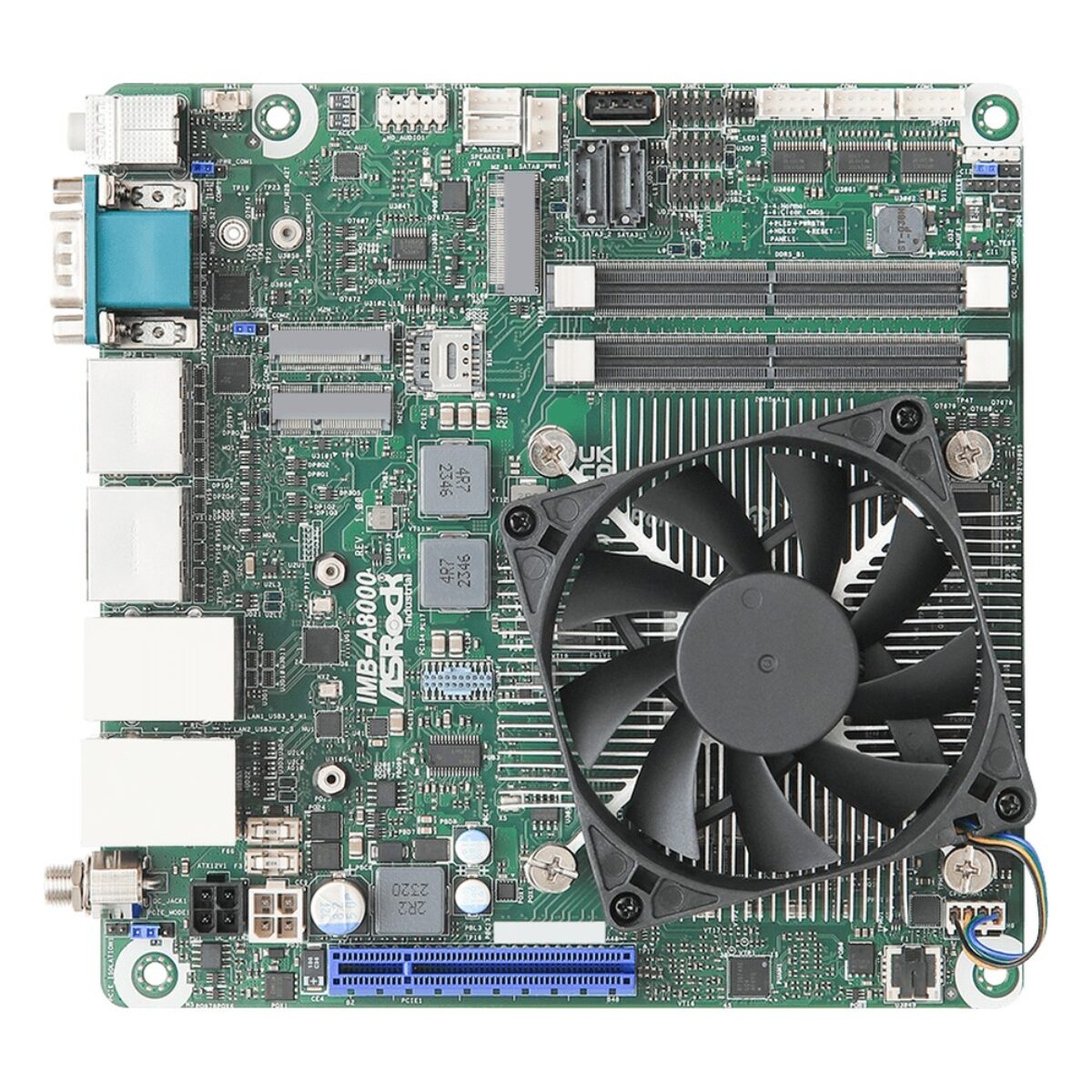 ASRock Industrial IMB-A8000 top view