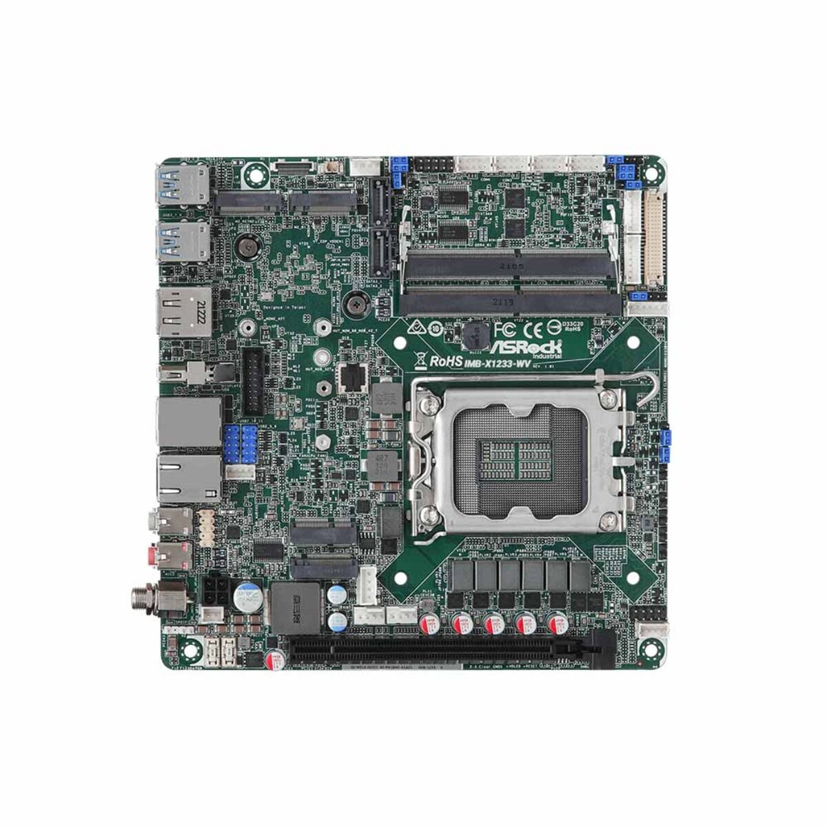 ASRock Industrial IMB-X1233-WV Intel Core Series 2 and 14th, 13th and 12th Gen Light Industrial Mini-ITX Motherboard