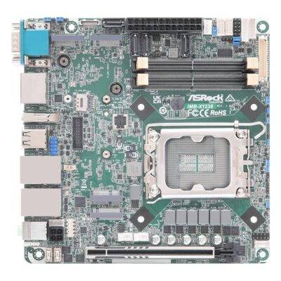 IMB-X1238 Intel Bartlett Lake and 14th Gen Core W680 Industrial Mini-ITX Motherboard with ECC, PCIe Gen5 and 4x COM