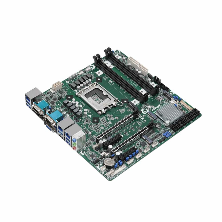 IMB-X1314 Raptor Lake-S Industrial Micro-ATX Motherboard with W680 Chipset and 3 LAN