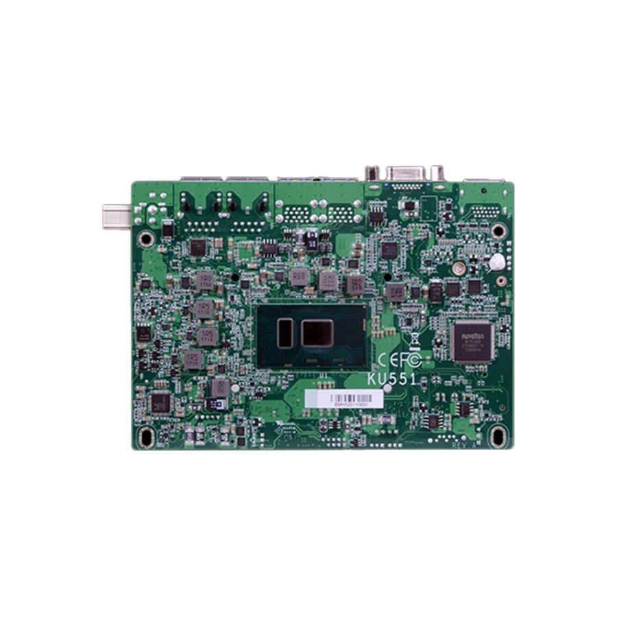 KU551 3.5 Inch Intel Core i3-7100U Wide Temperature Motherboard