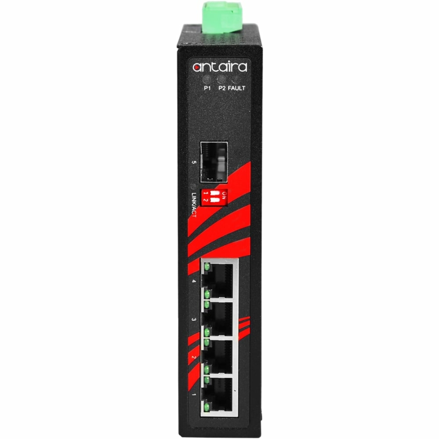 LNX-0501G-SFP 5-Port Industrial Extended Temperature Gigabit Unmanaged Ethernet Switch with SFP