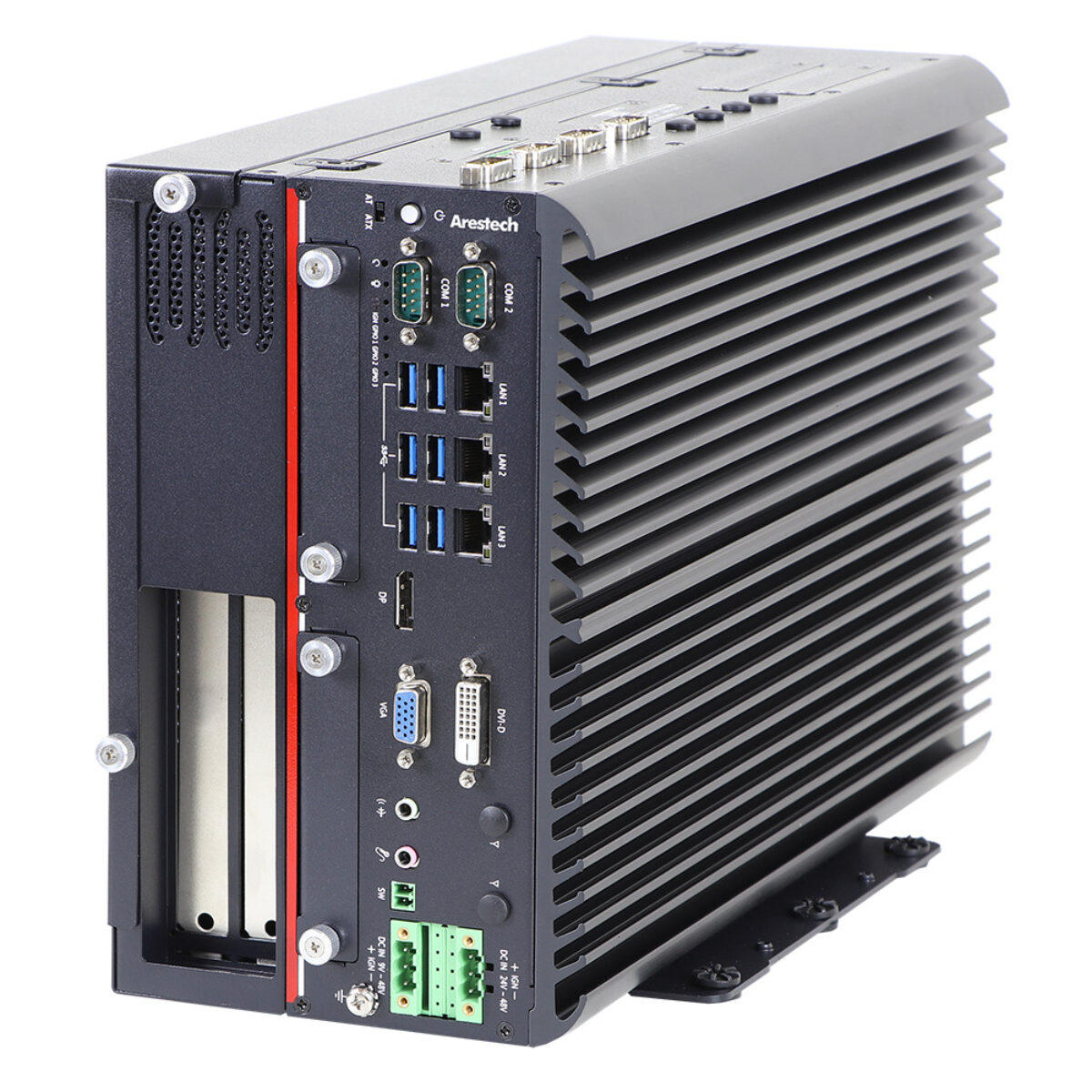 Arestech MEGA-3112 8th/9th Gen Intel Core Extended Temperature Industrial GPU Computer with PCIe x16 and x8 Slots