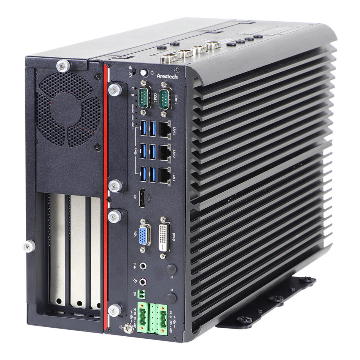 Arestech MEGA-3113 Intel Coffee Lake Core i3/i5/i7 Industrial GPU Computer with PCIe x16 and 2x x8 Slots