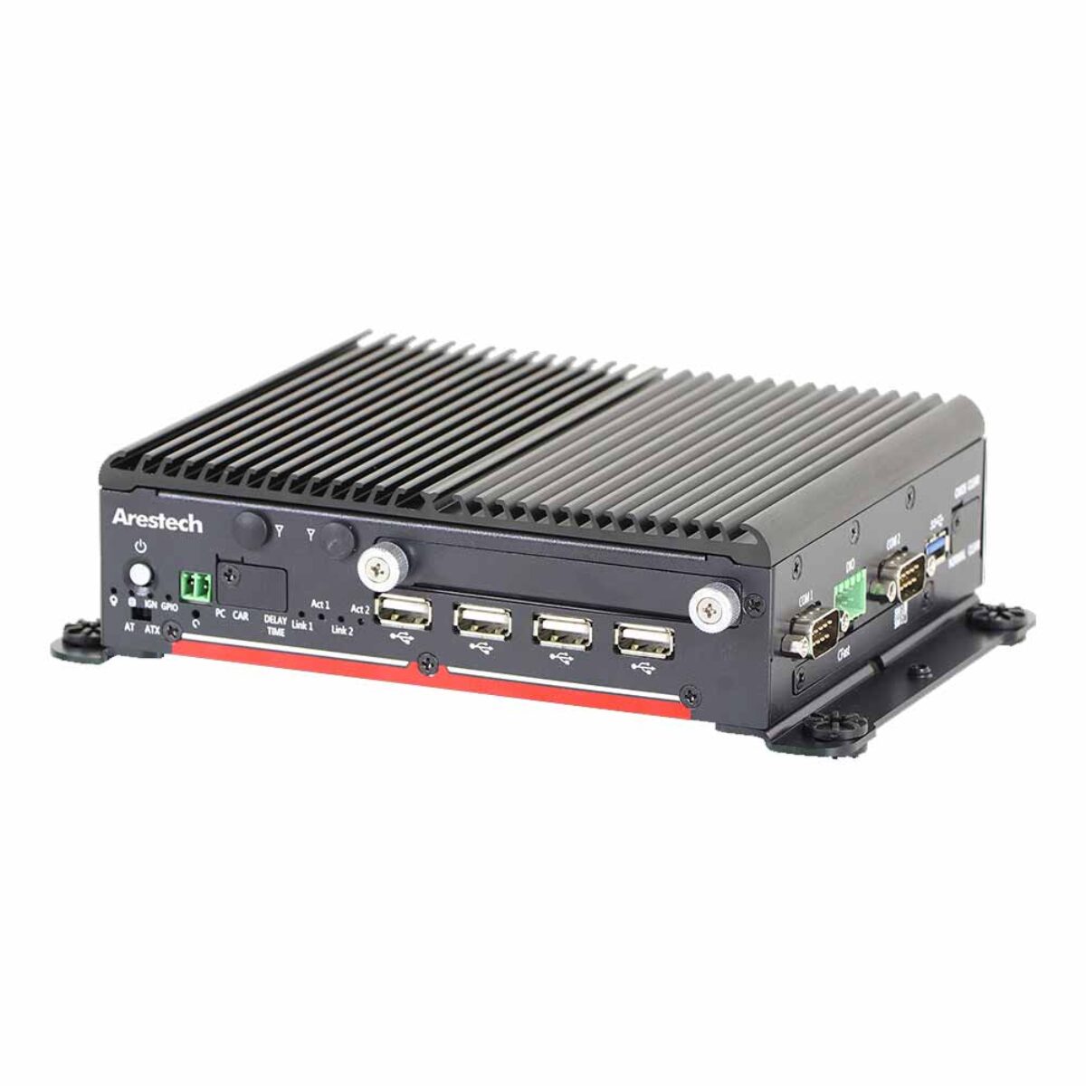 Arestech MERA-2001S-2L Bay Trail Celeron J1900 Extended Temperature Embedded Box PC with 6x COM