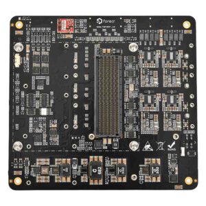 Forecr MILBOARD-THR rugged carrier board, module side with the Jetson AGX Thor connector