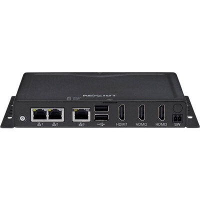 NISE 52 Intel Celeron J3455 Industrial Mini PC with 3x GbE, 3x HDMI and 6x USB 3.0