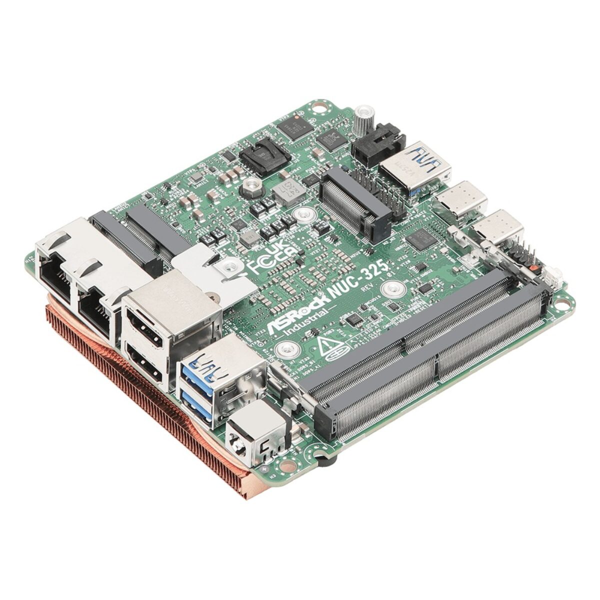 ASRock Industrial NUC-325 angled view