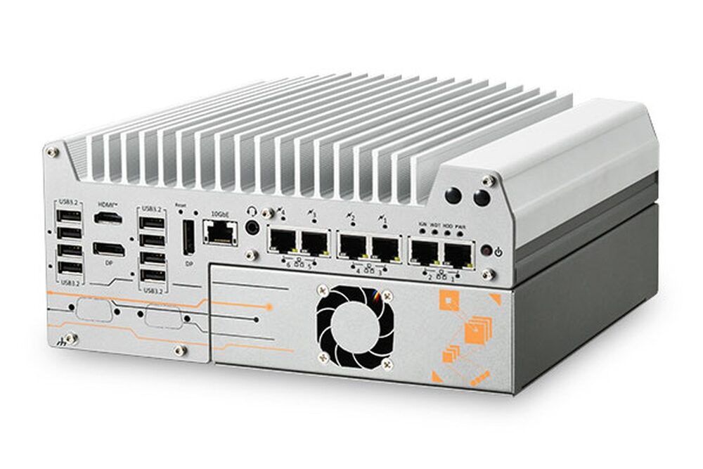 Neousys Nuvo-11160GC GPU edge AI computer with numbered features